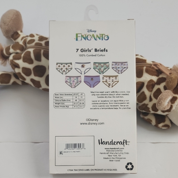 NWT, Disney Encanto Girl 7-Pack Briefs, Underwear Multicolor Comfy Soft, sz 4T - Picture 5 of 14